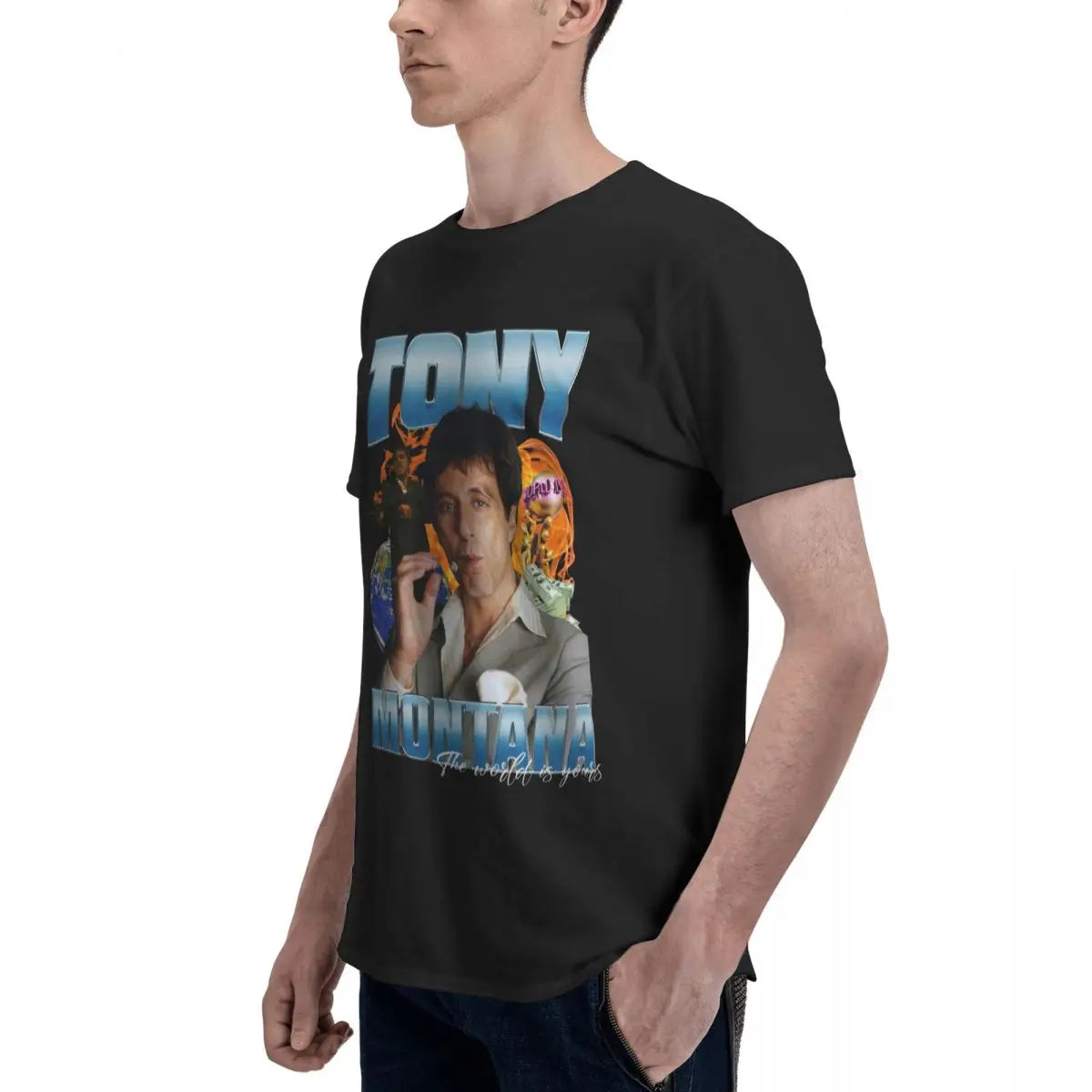 Scarface Al Pacino Tony Montana Retro 80s Movie T-Shirt