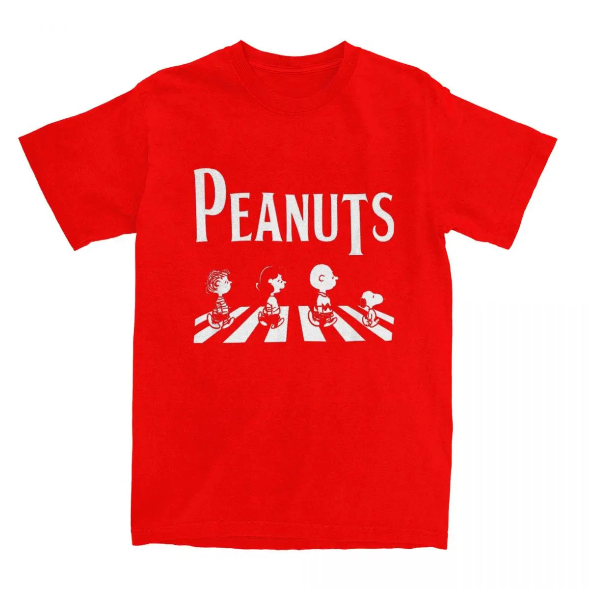 Peanuts Crossing Abbey Road Snoopy Charlie Brown Lucy Linus T-shirt