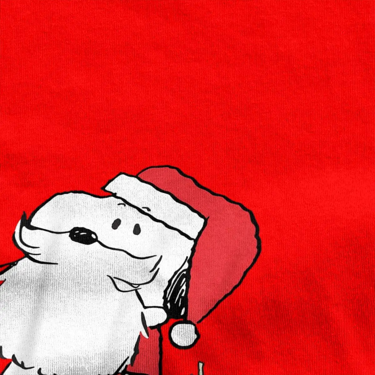 Peanuts Holiday Santa Snoopy and Reindeer Woodstock T-shirt
