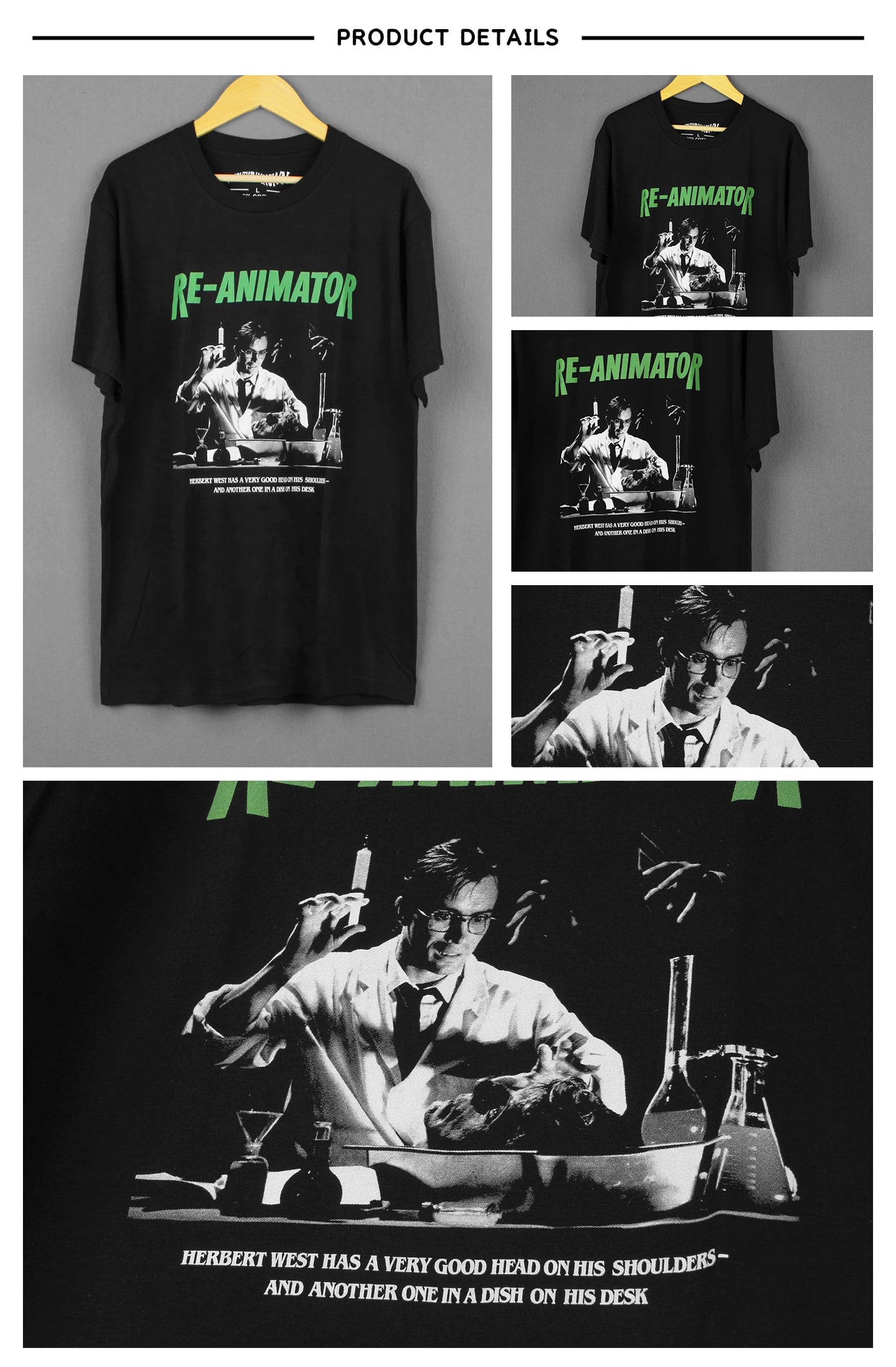 Re-Animator Horror Movie T-shirt
