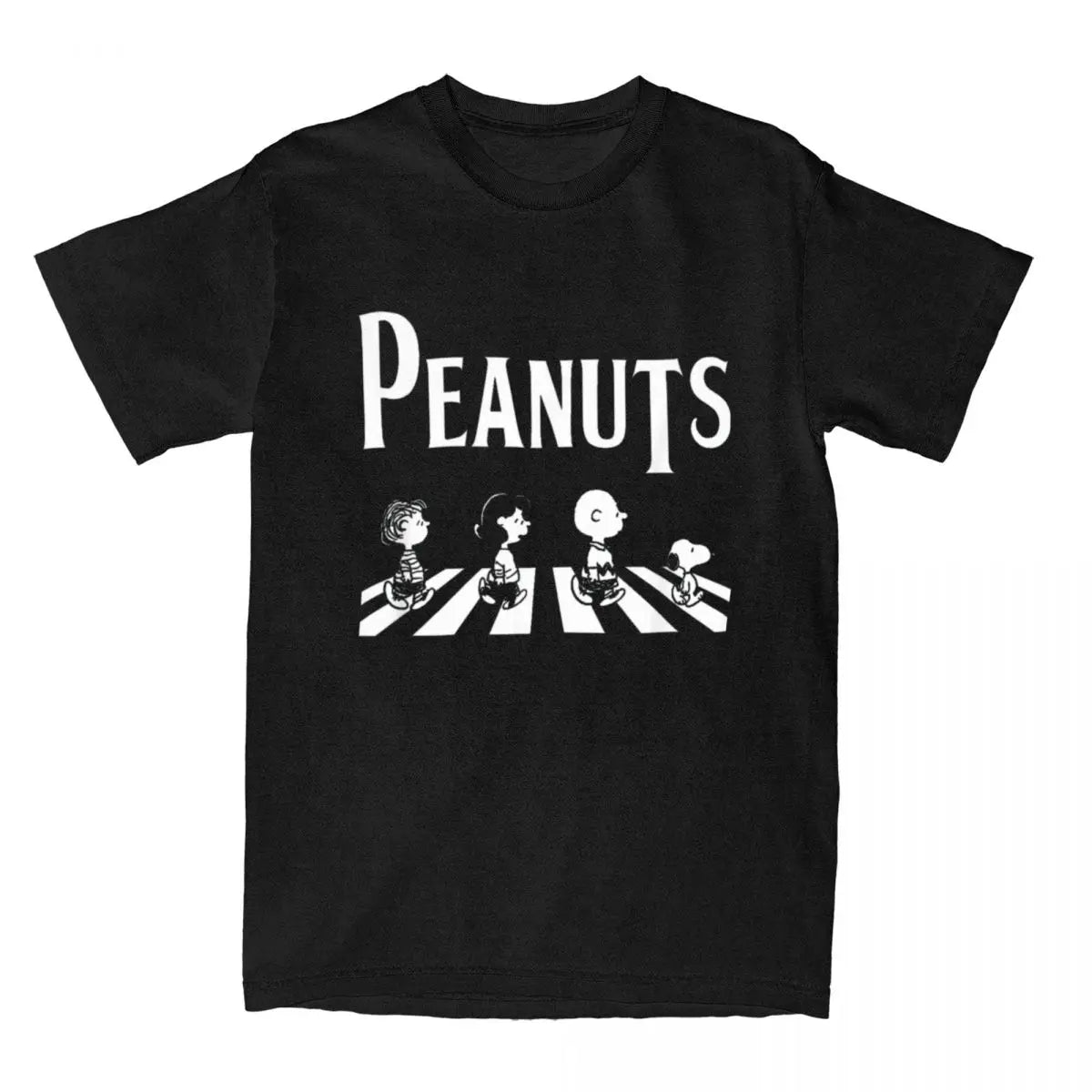 Peanuts Crossing Abbey Road Snoopy Charlie Brown Lucy Linus T-shirt