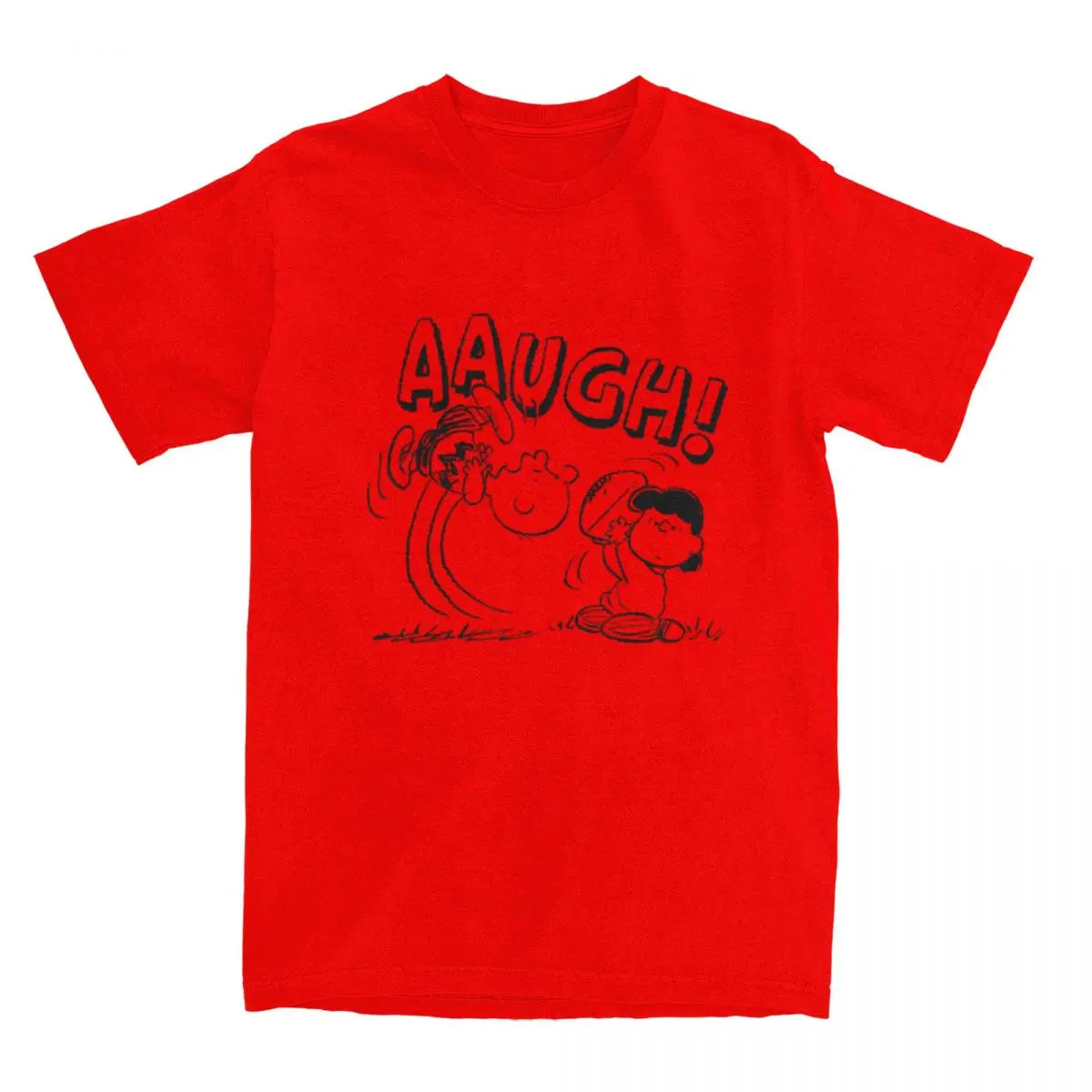 Peanuts Charlie Brown and Lucy Football Kick Aaugh! T-shirt