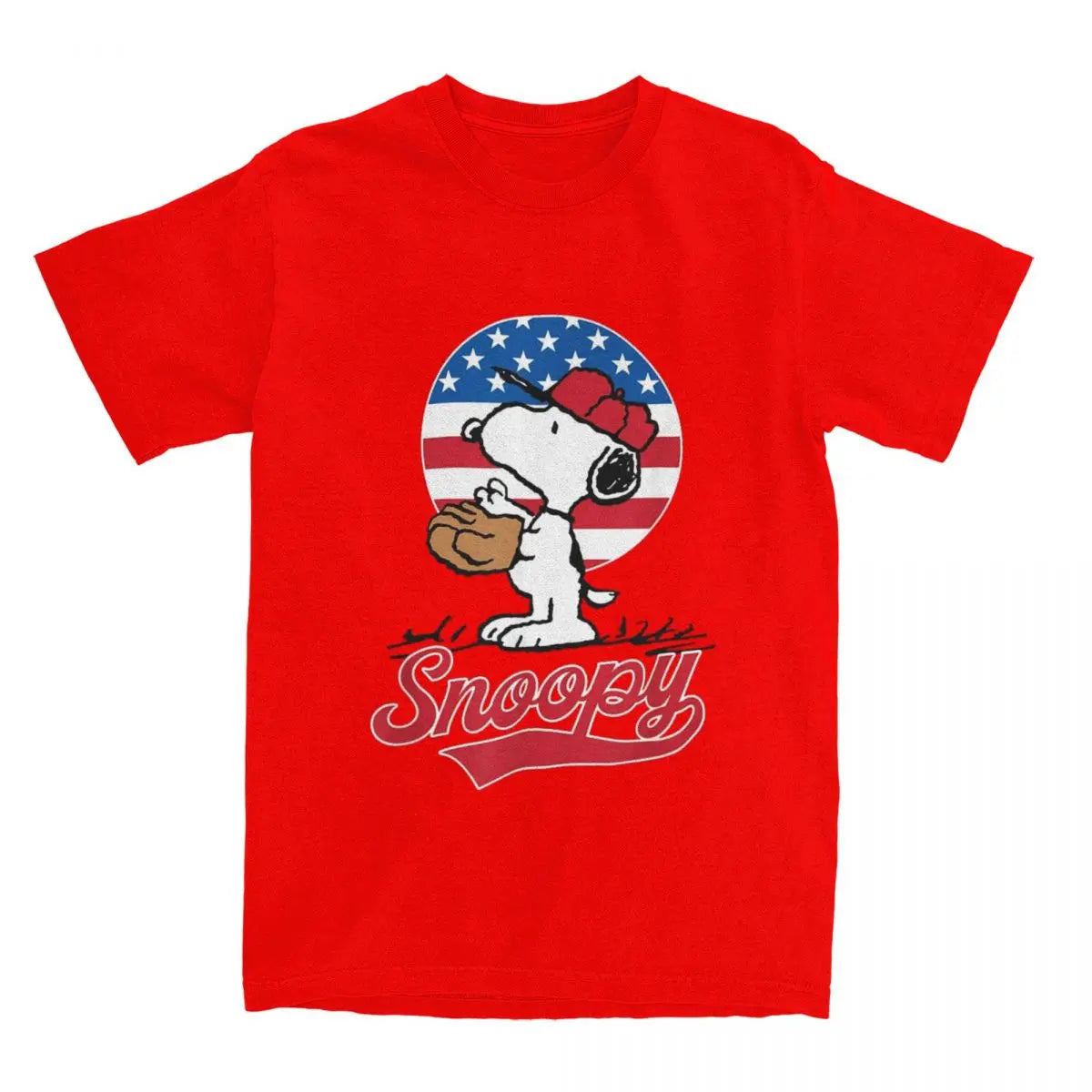 Peanuts Snoopy Americana Baseball T-shirt