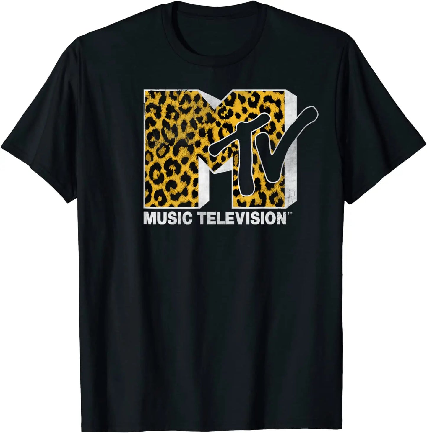 MTV Logo Cheetah Print T-shirt