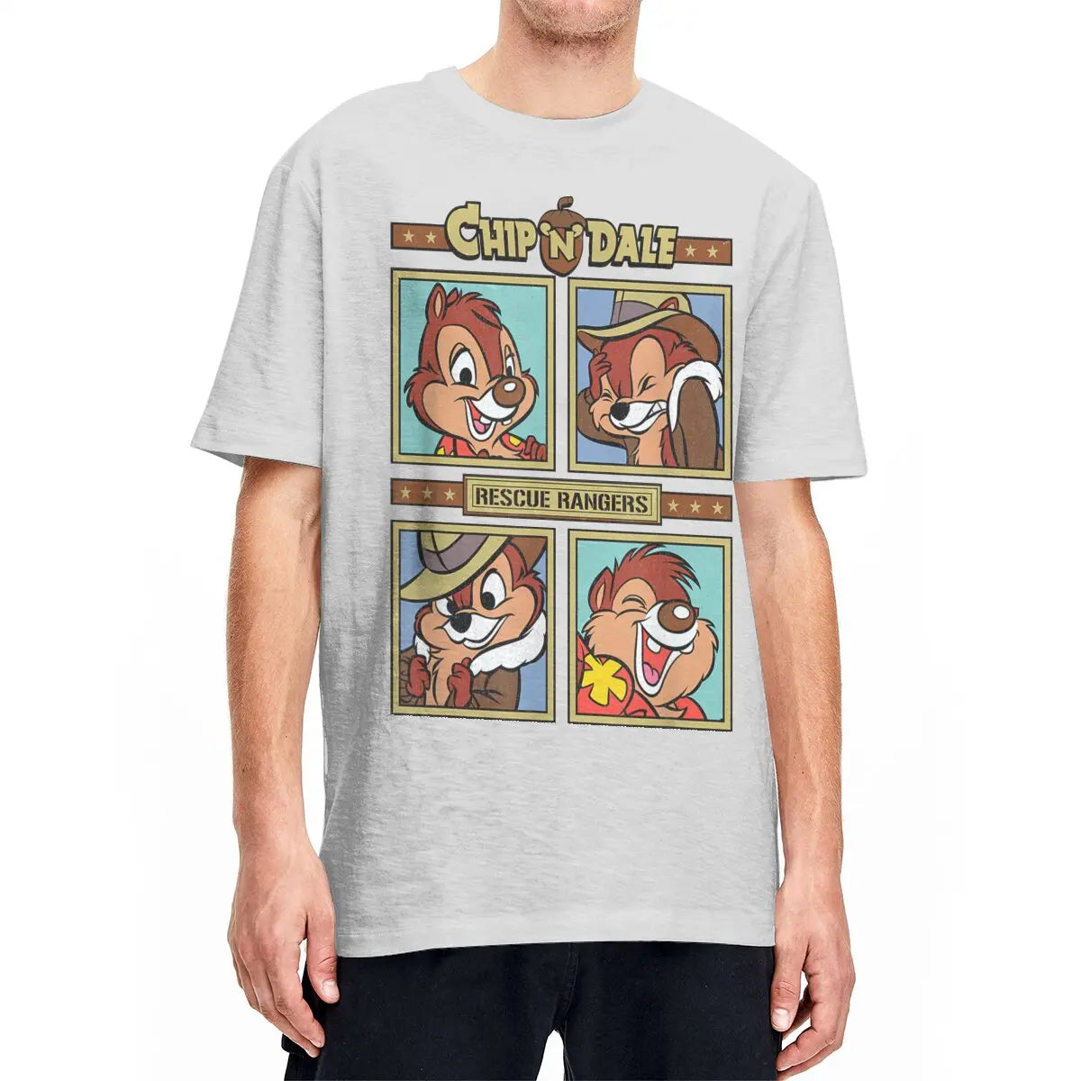 Chip and Dale Rescue Rangers Cartoon T-shirt