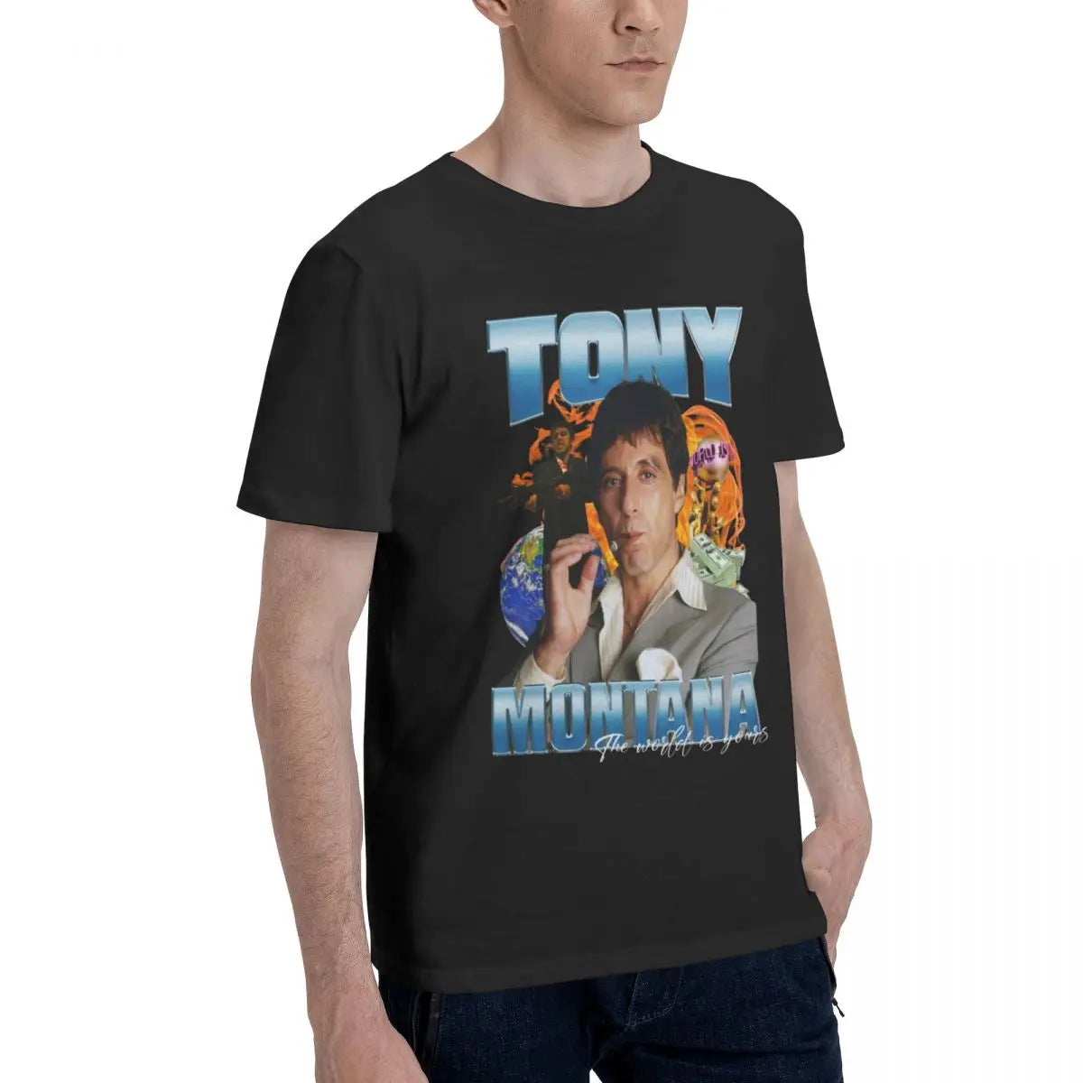Scarface Al Pacino Tony Montana Retro 80s Movie T-Shirt