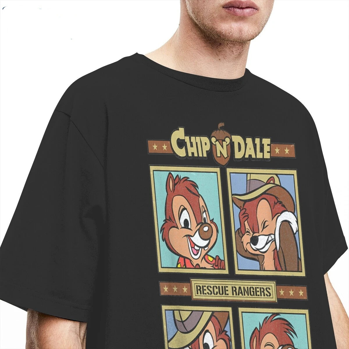 Chip and Dale Rescue Rangers Cartoon T-shirt
