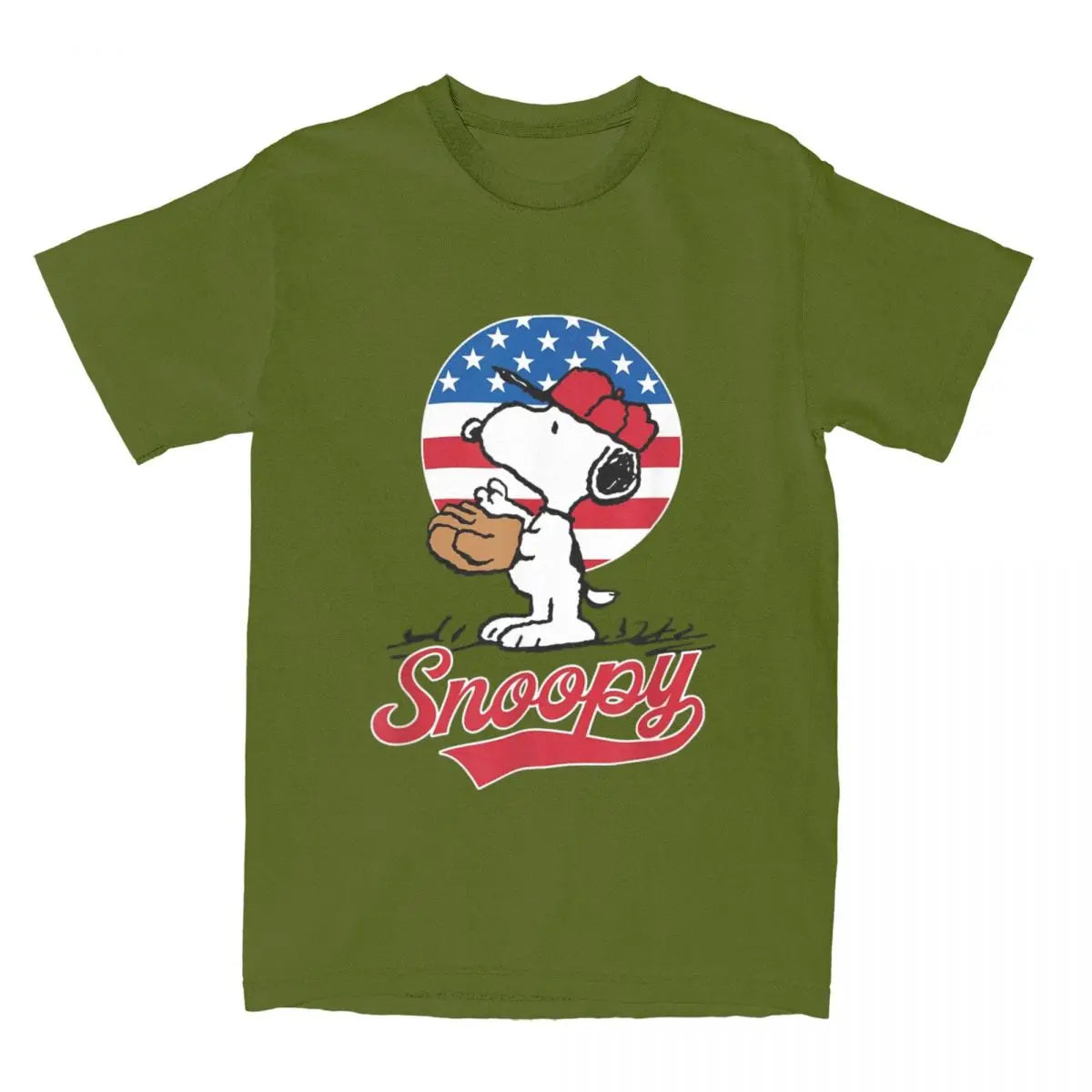 Peanuts Snoopy Americana Baseball T-shirt