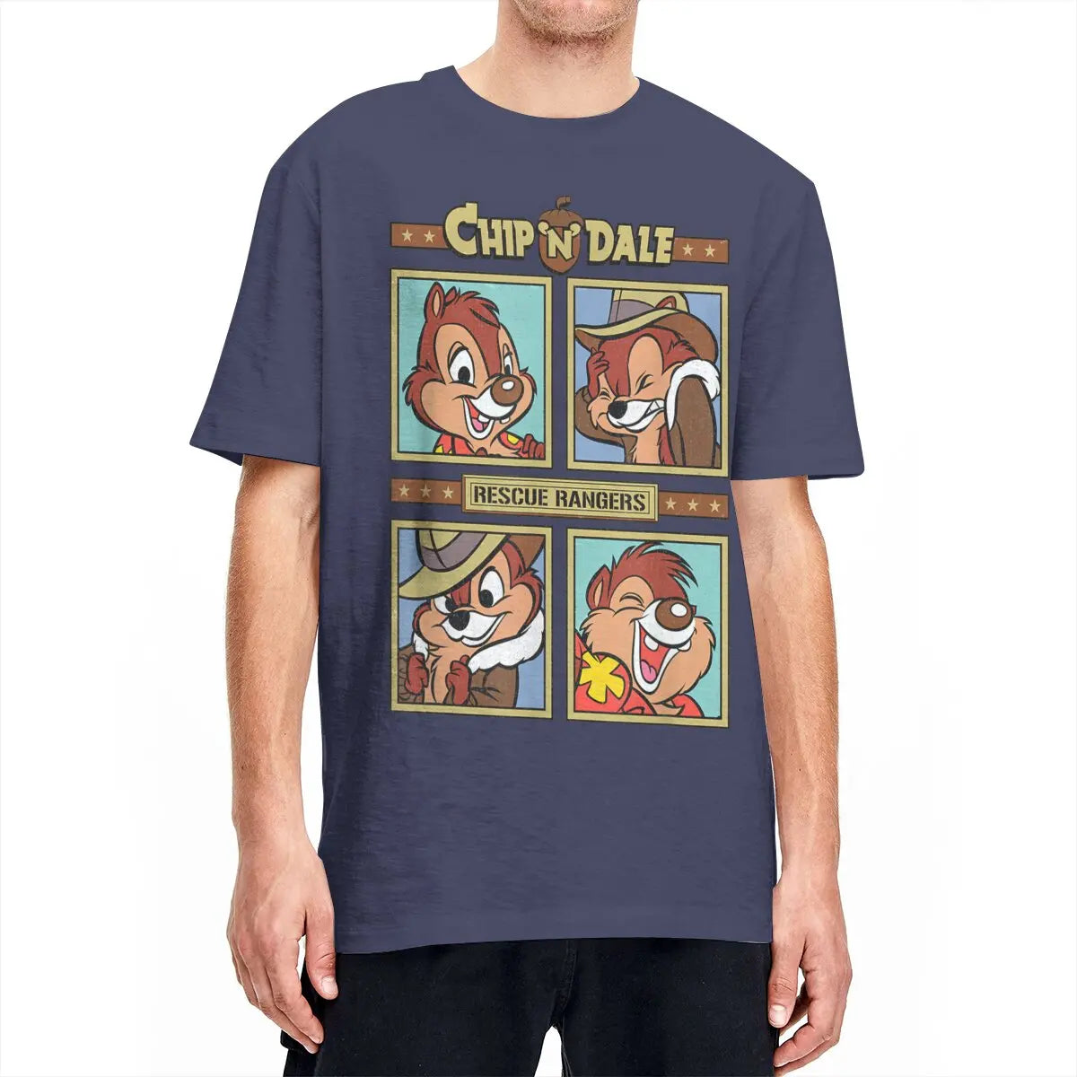 Chip and Dale Rescue Rangers Cartoon T-shirt