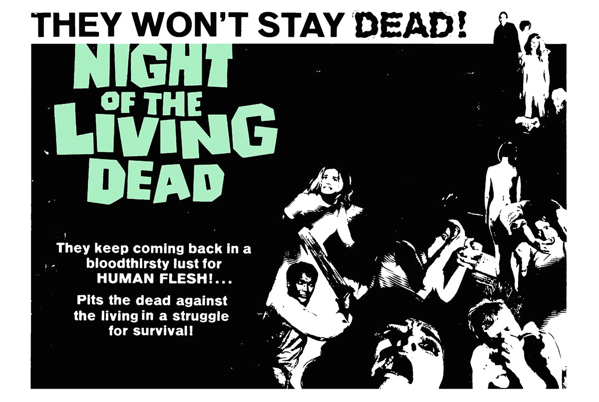 George A Romero's Night of the Living Dead Horror Movie T-shirt
