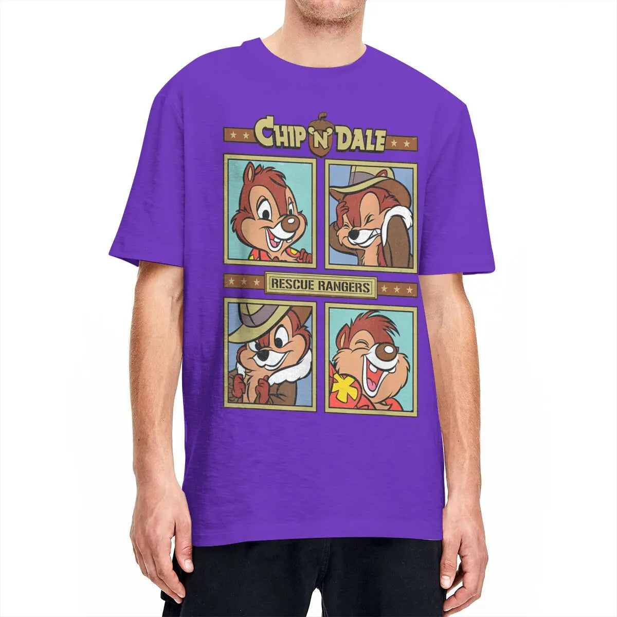 Chip and Dale Rescue Rangers Cartoon T-shirt