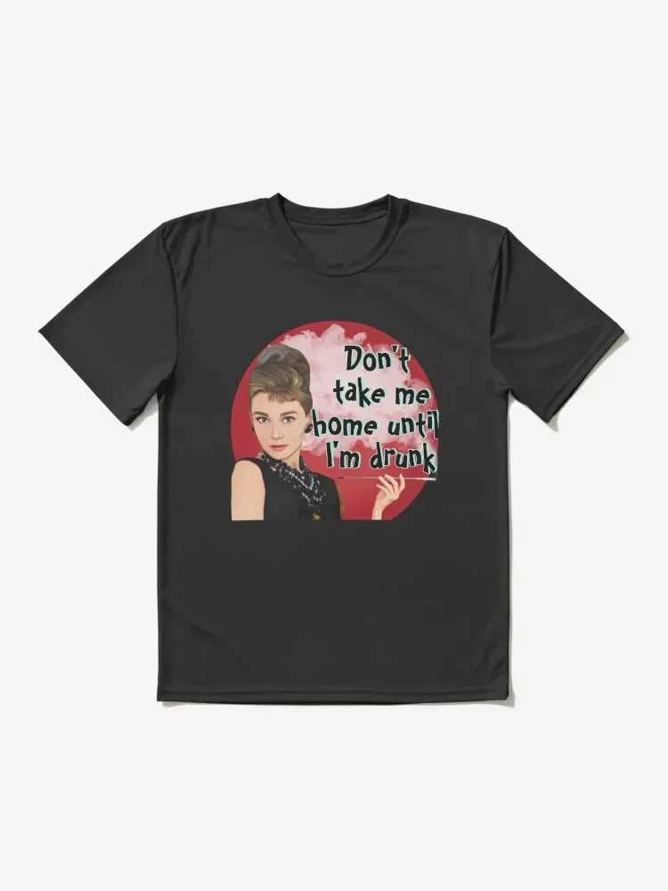 Audrey Hepburn Blowing A Bubble T-shirt