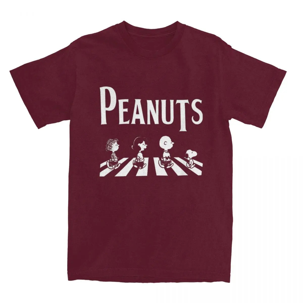 Peanuts Crossing Abbey Road Snoopy Charlie Brown Lucy Linus T-shirt
