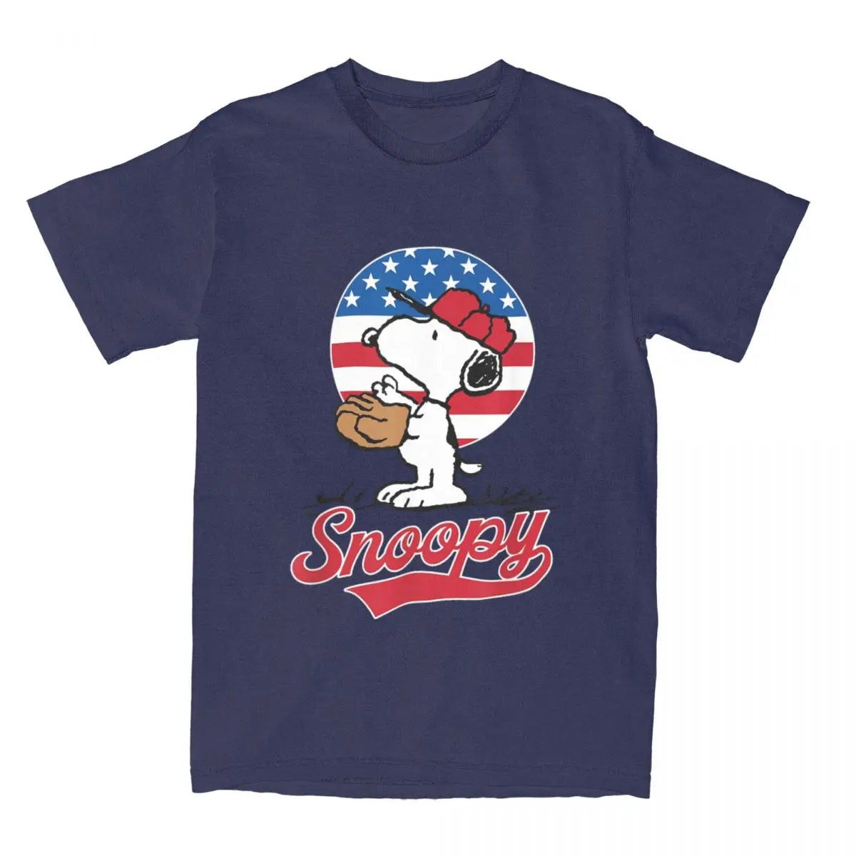 Peanuts Snoopy Americana Baseball T-shirt