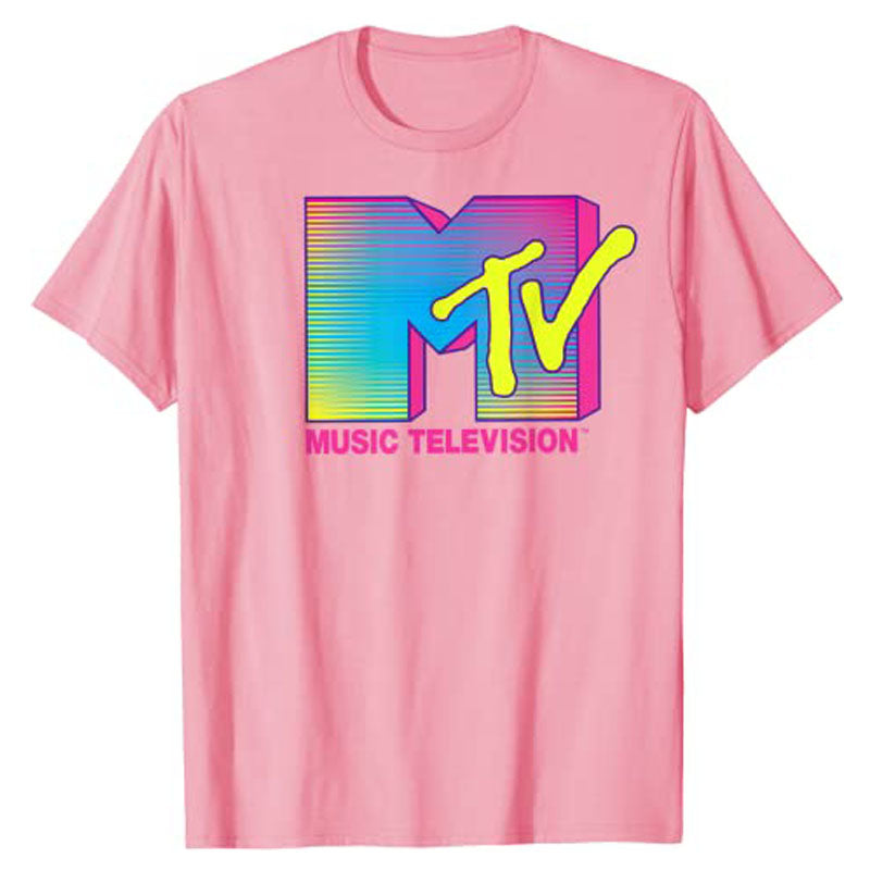 MTV Logo Fluorescent Colors T-shirt