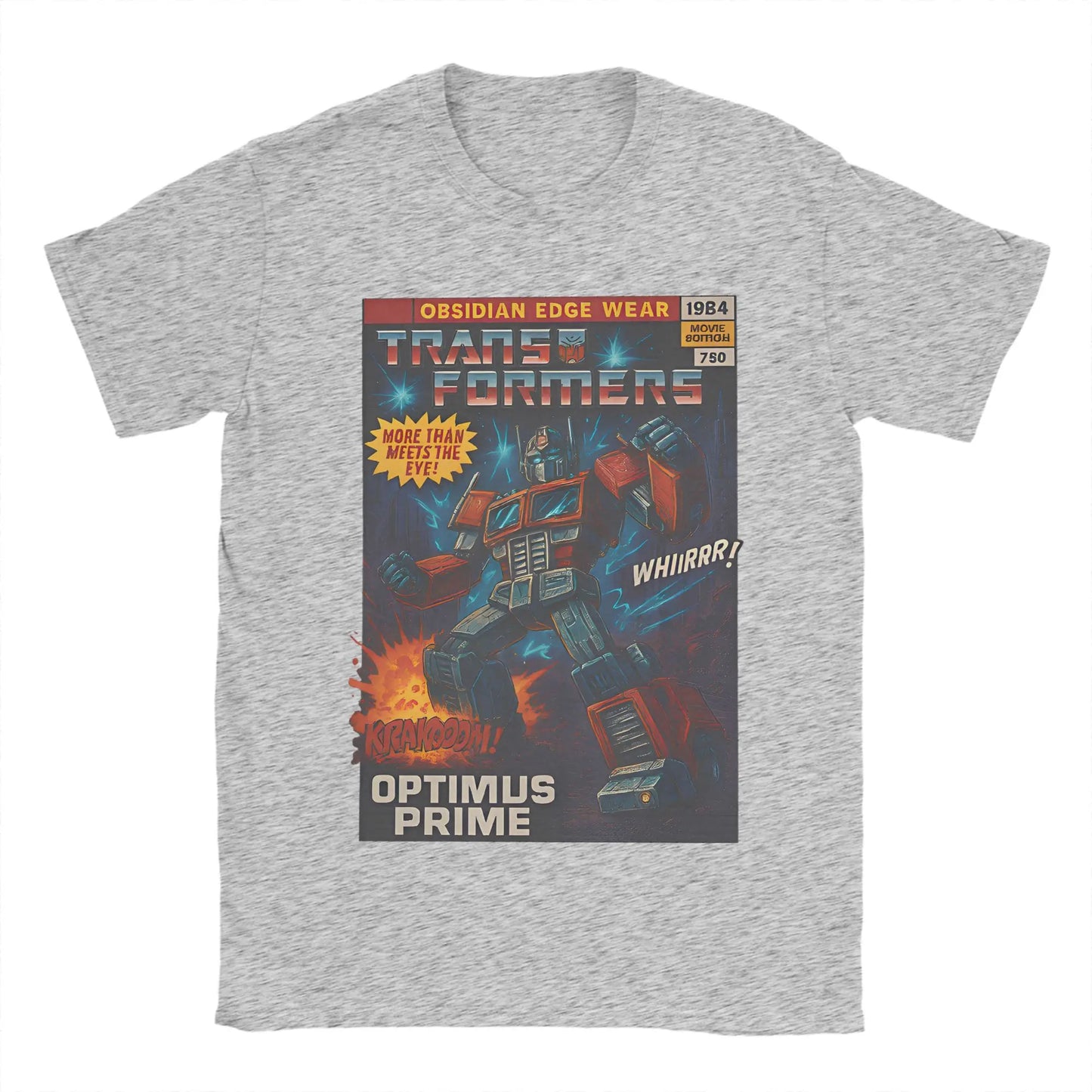 Optimus Prime Transformers Comic Book Style T-shirt