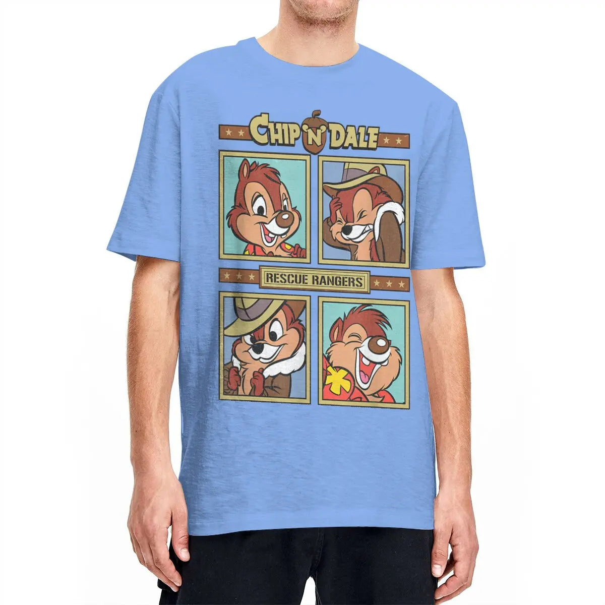 Chip and Dale Rescue Rangers Cartoon T-shirt