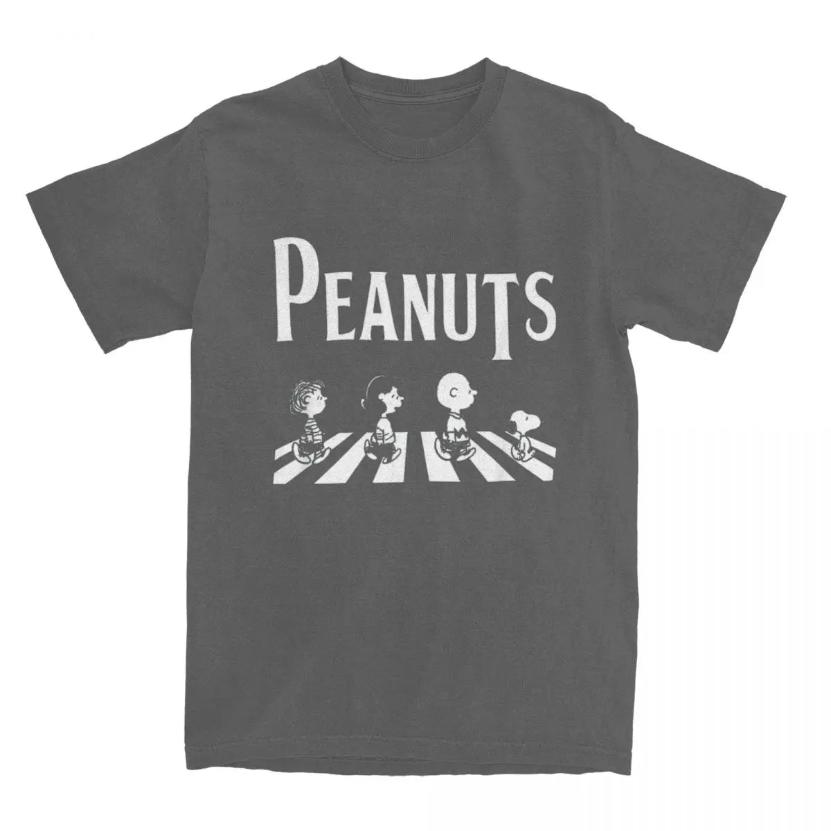 Peanuts Crossing Abbey Road Snoopy Charlie Brown Lucy Linus T-shirt