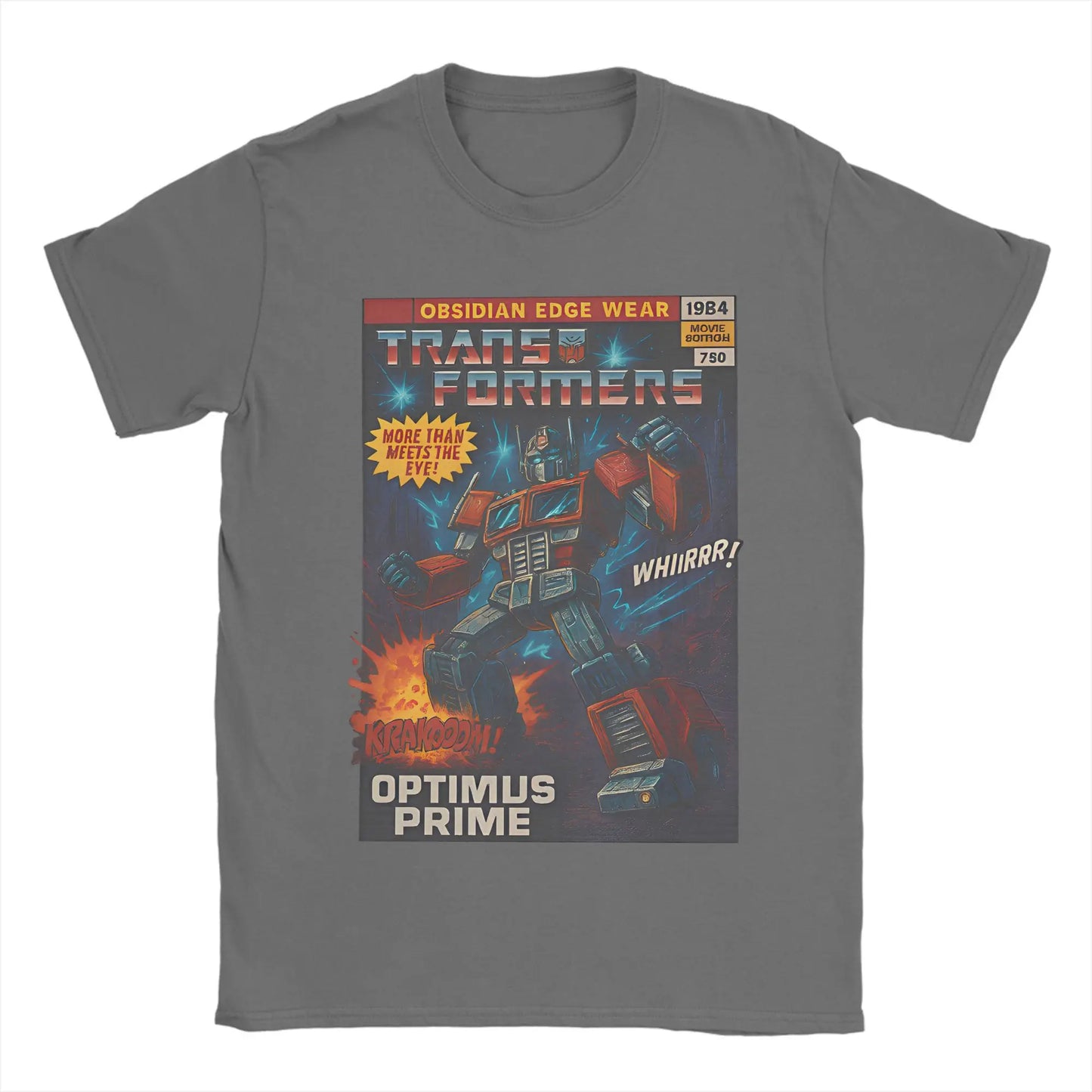 Optimus Prime Transformers Comic Book Style T-shirt