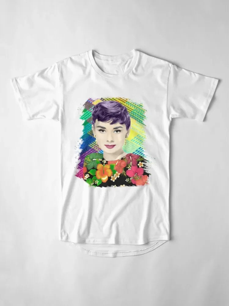 Audrey Hepburn Blowing A Bubble T-shirt