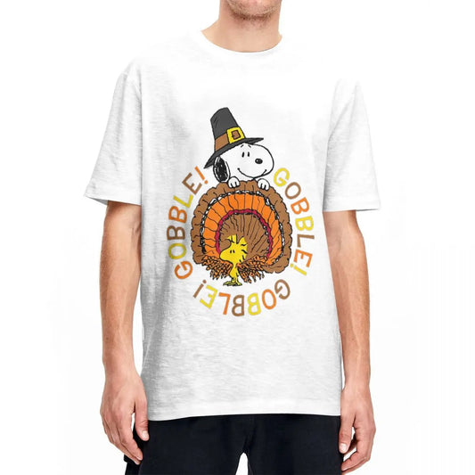 Peanuts Snoopy And Woodstock Thanksgiving Gobble T-shirt