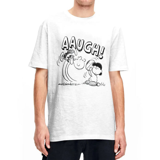 Peanuts Charlie Brown and Lucy Football Kick Aaugh! T-shirt