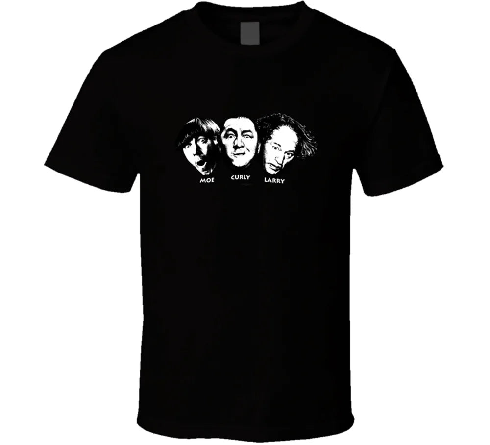 The Three Stooges Faces of Moe Larry Curly T-shirt