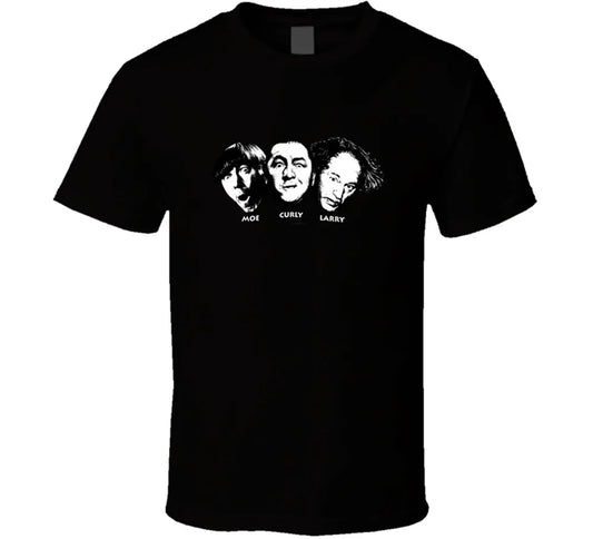 The Three Stooges Faces of Moe Larry Curly T-shirt
