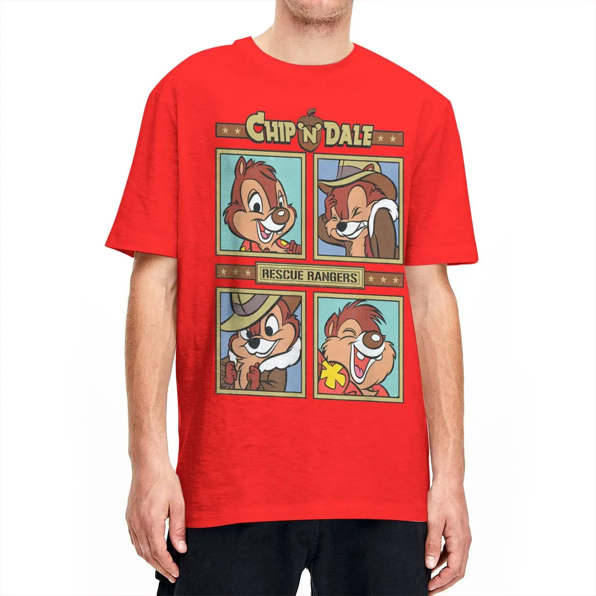Chip and Dale Rescue Rangers Cartoon T-shirt