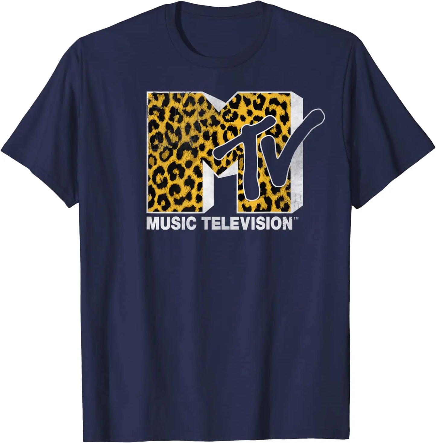 MTV Logo Cheetah Print T-shirt
