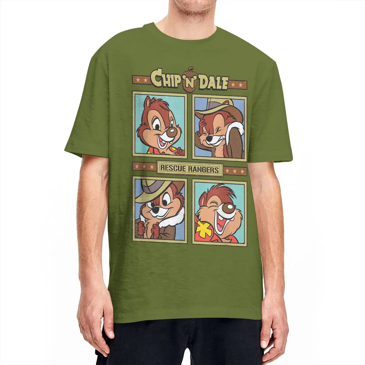 Chip and Dale Rescue Rangers Cartoon T-shirt