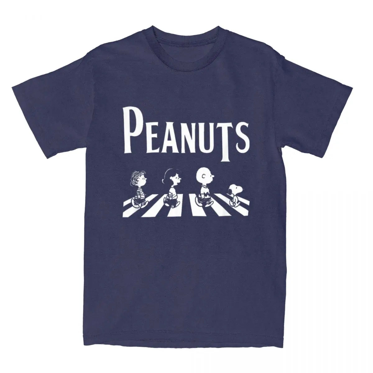 Peanuts Crossing Abbey Road Snoopy Charlie Brown Lucy Linus T-shirt