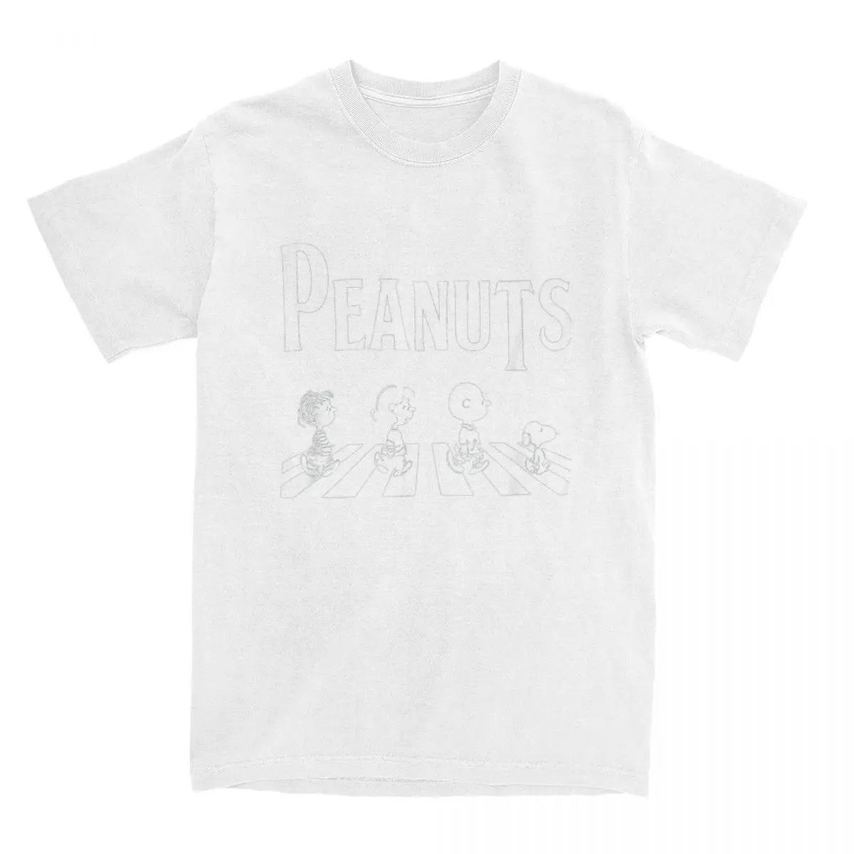 Peanuts Crossing Abbey Road Snoopy Charlie Brown Lucy Linus T-shirt
