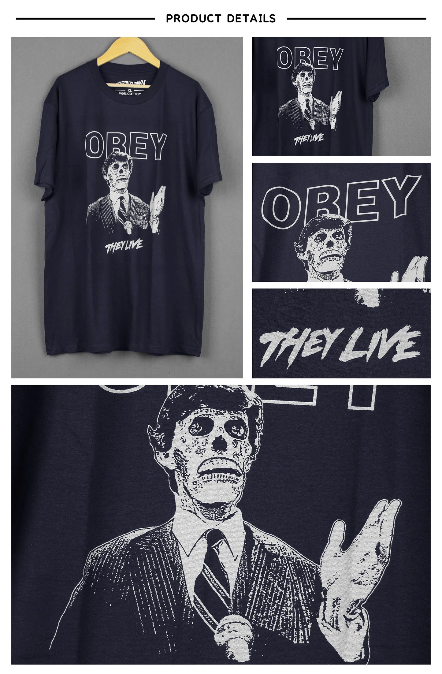 John Carpenter's They Live Obey T-shirt