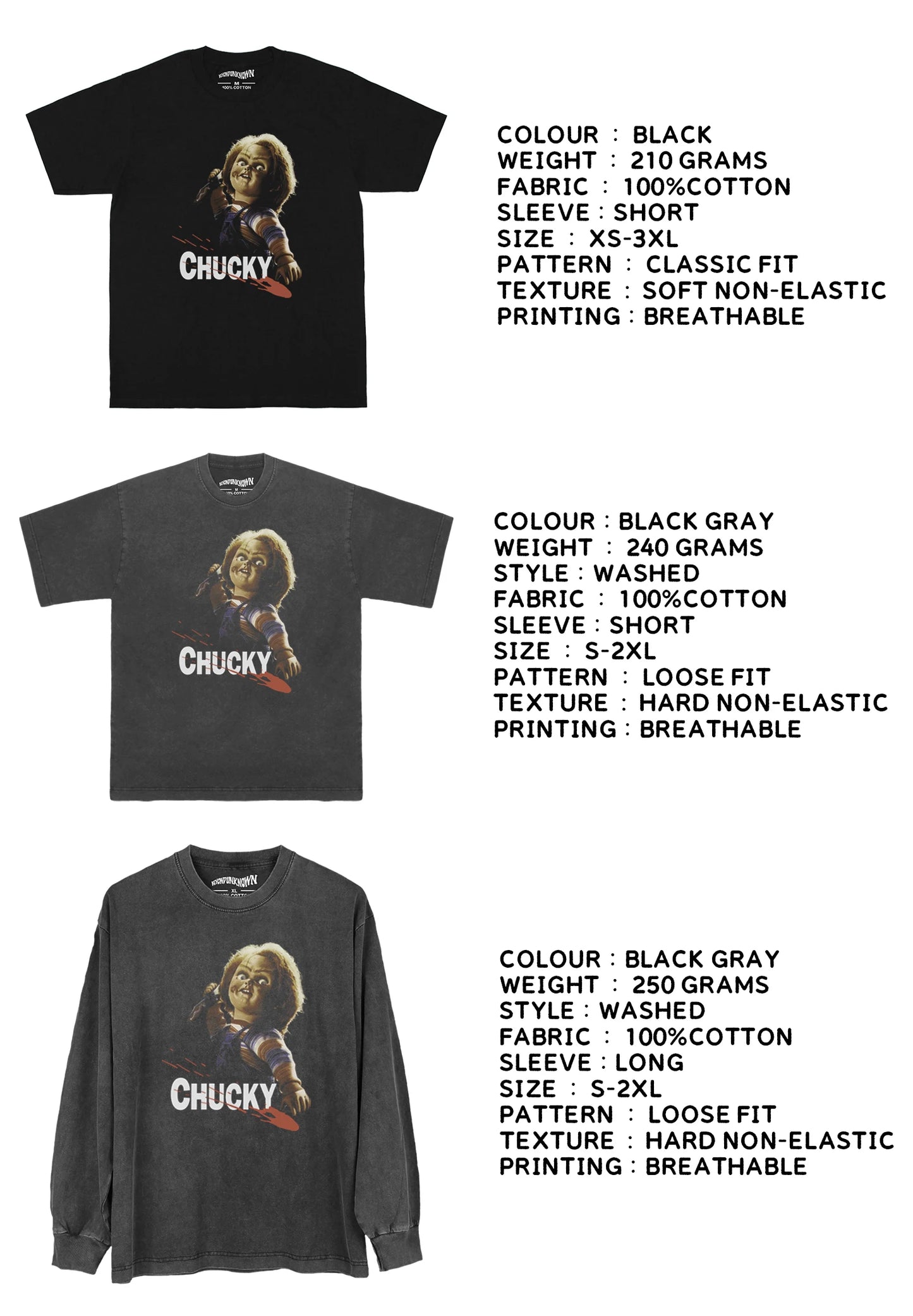 Child's Play Chucky Horror Movie T-shirt
