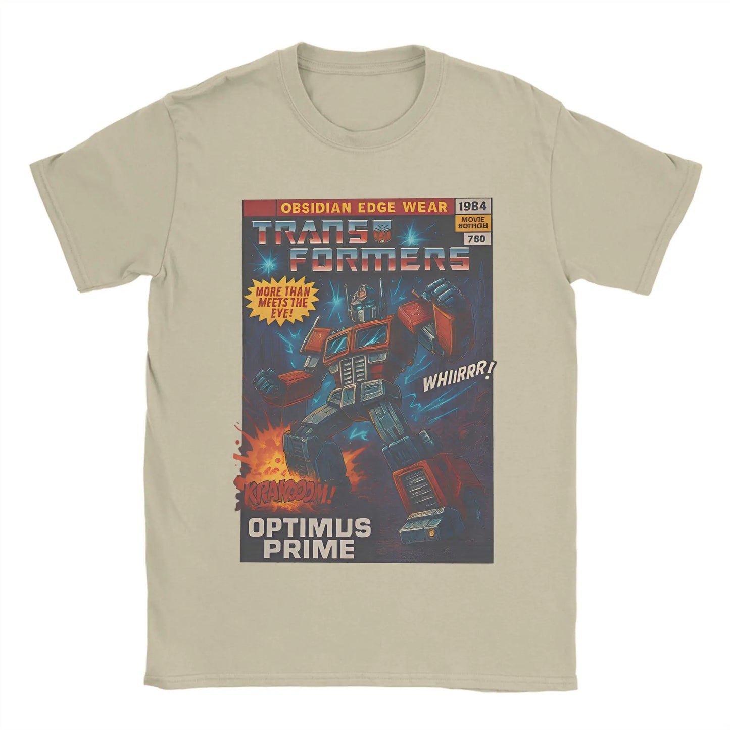 Optimus Prime Transformers Comic Book Style T-shirt