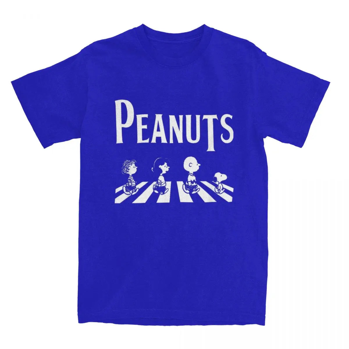 Peanuts Crossing Abbey Road Snoopy Charlie Brown Lucy Linus T-shirt