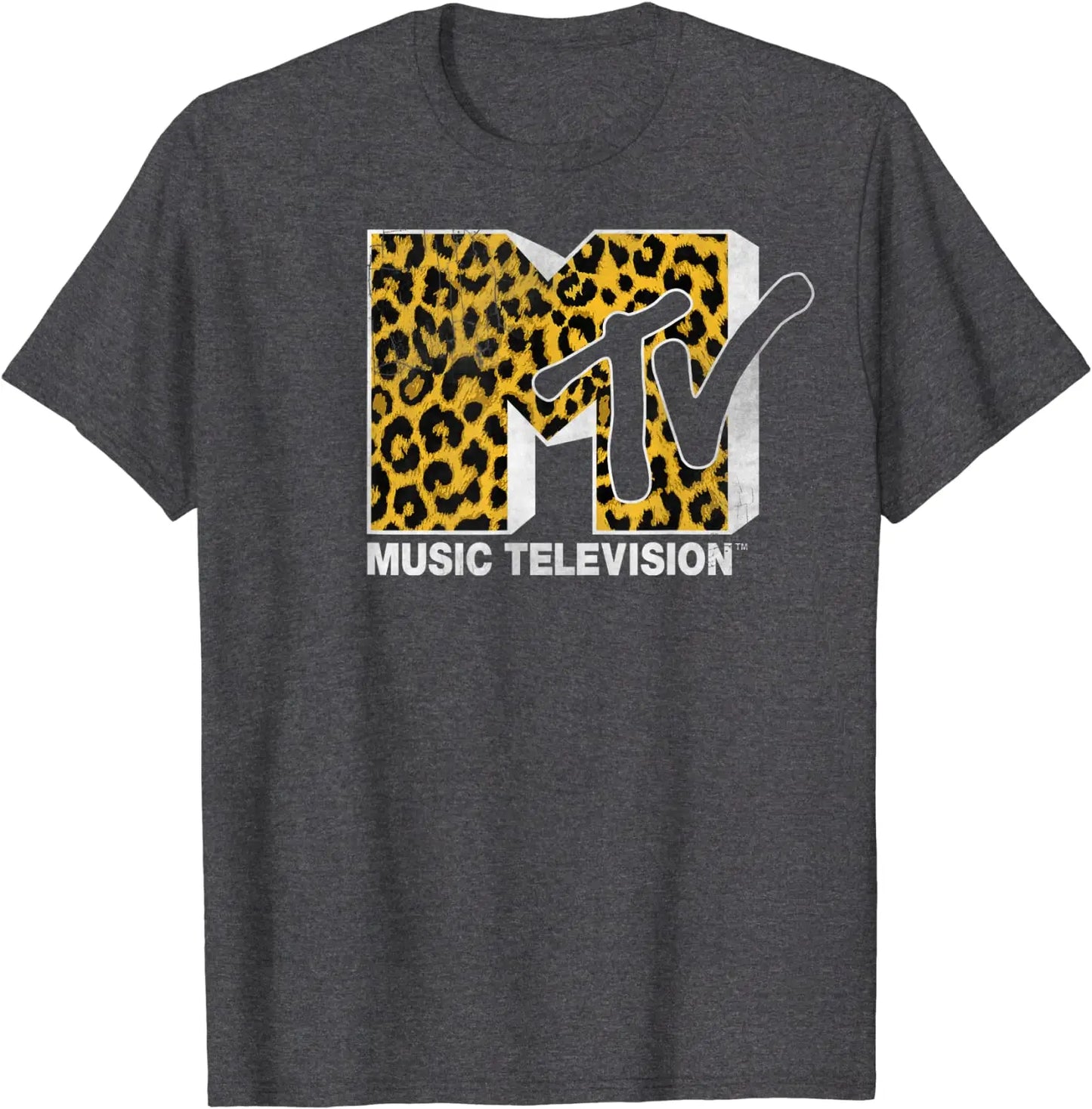 MTV Logo Cheetah Print T-shirt