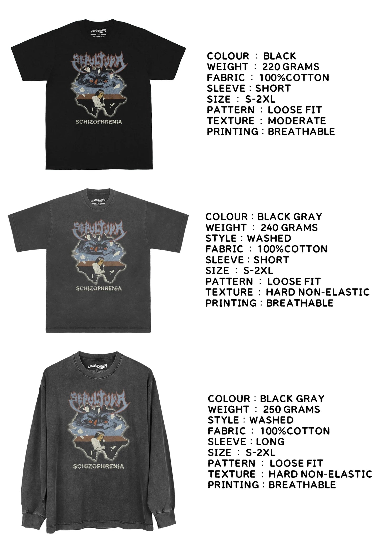 Sepultura Schizophrenia T-shirt