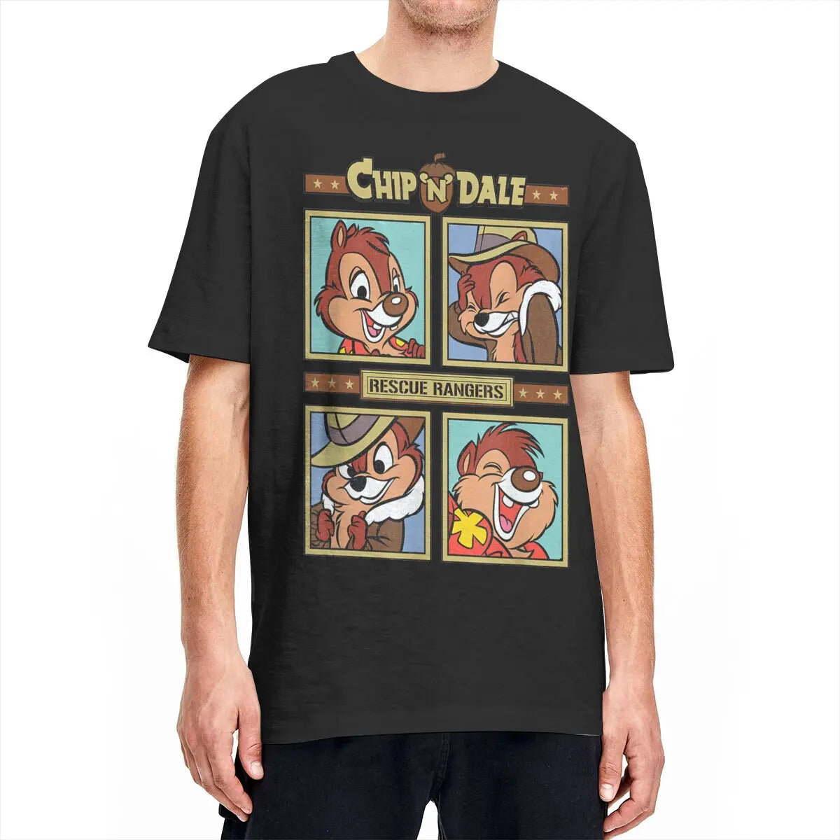 Chip and Dale Rescue Rangers Cartoon T-shirt