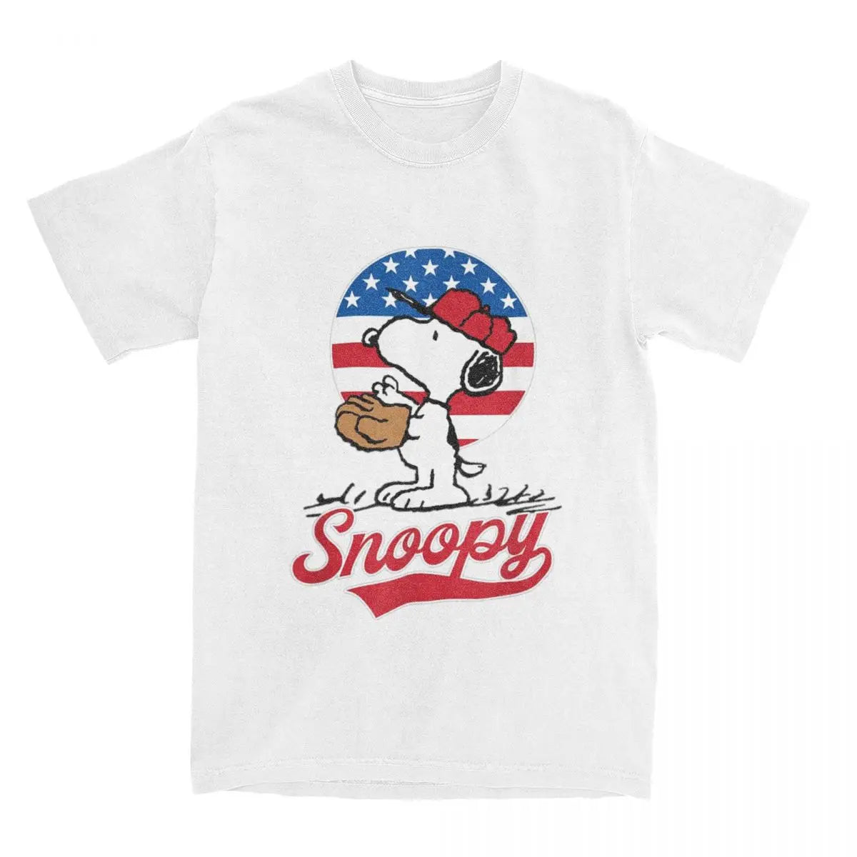 Peanuts Snoopy Americana Baseball T-shirt