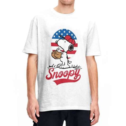 Peanuts Snoopy Americana Baseball T-shirt