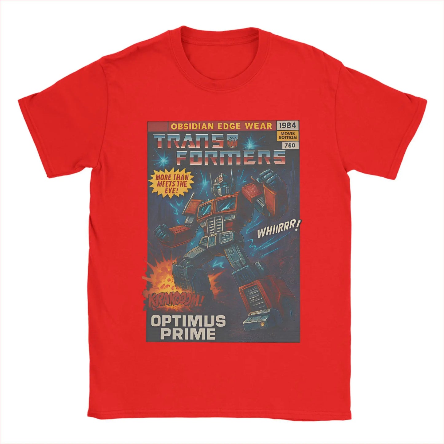 Optimus Prime Transformers Comic Book Style T-shirt