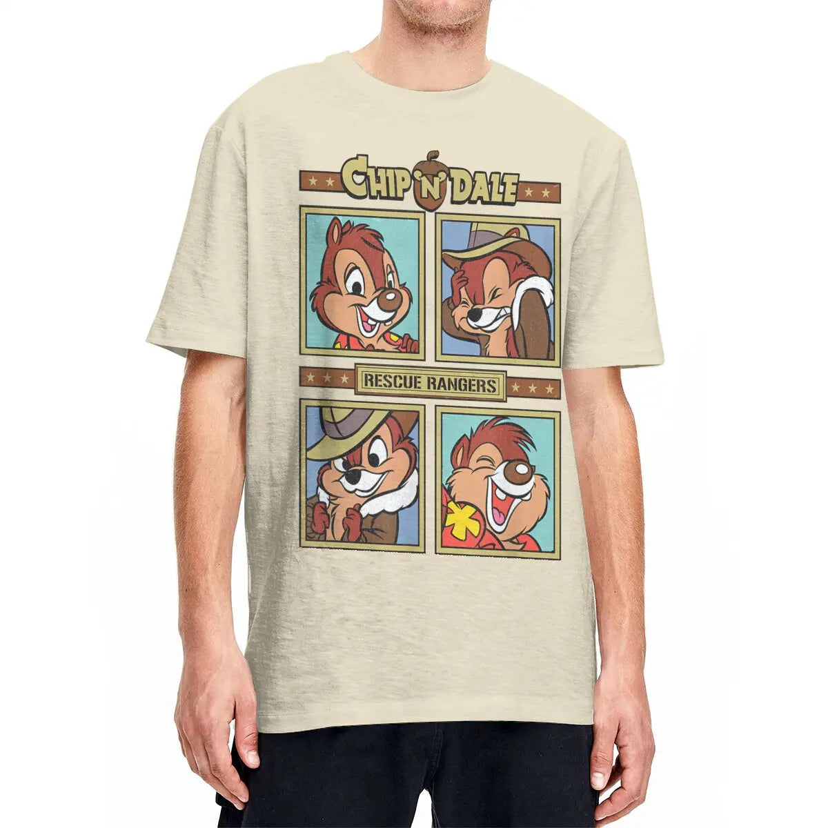 Chip and Dale Rescue Rangers Cartoon T-shirt