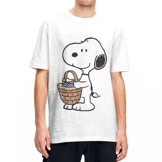 Peanuts Snoopy with Easter Egg Basket T-shirt
