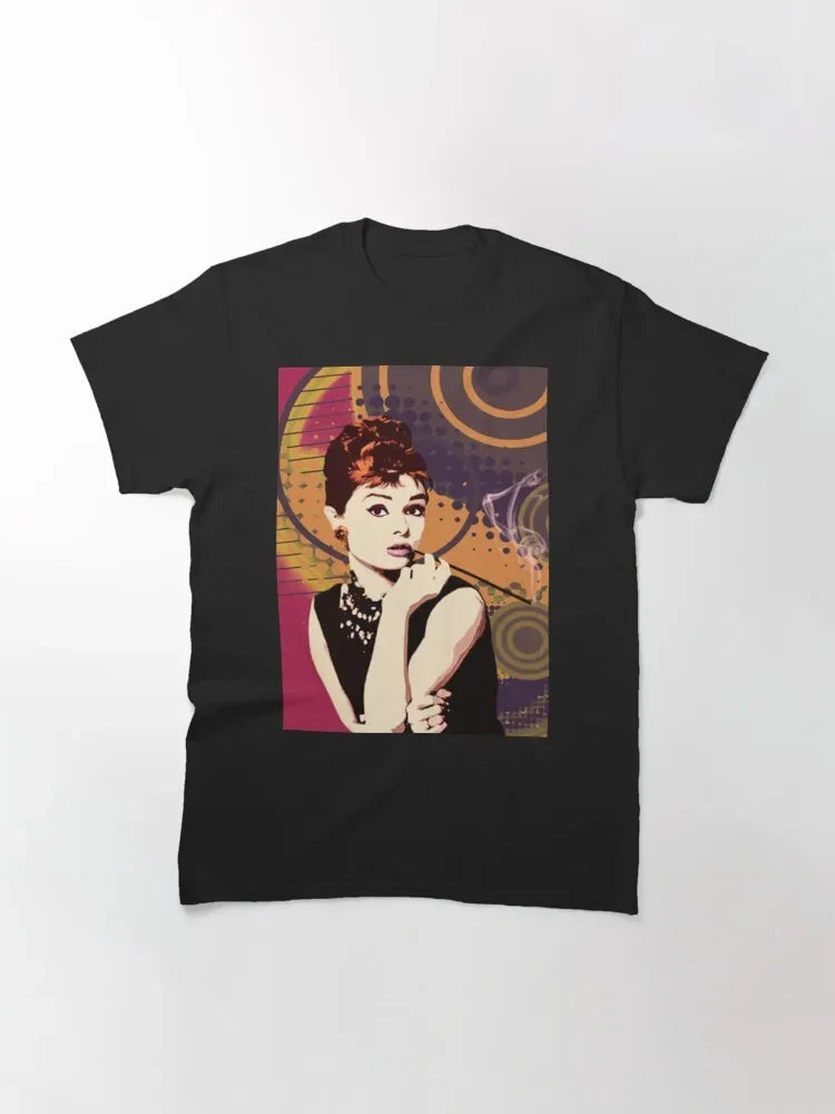 Audrey Hepburn Blowing A Bubble T-shirt