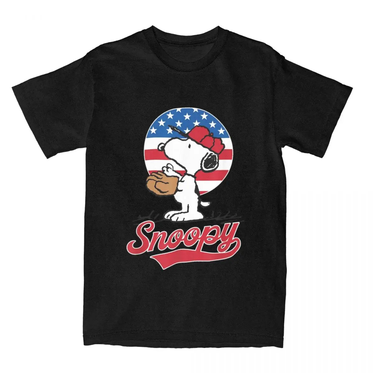 Peanuts Snoopy Americana Baseball T-shirt