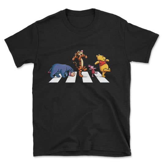 Winnie the Pooh on Abbey Road with Tigger Eyor Piglet T-shirt