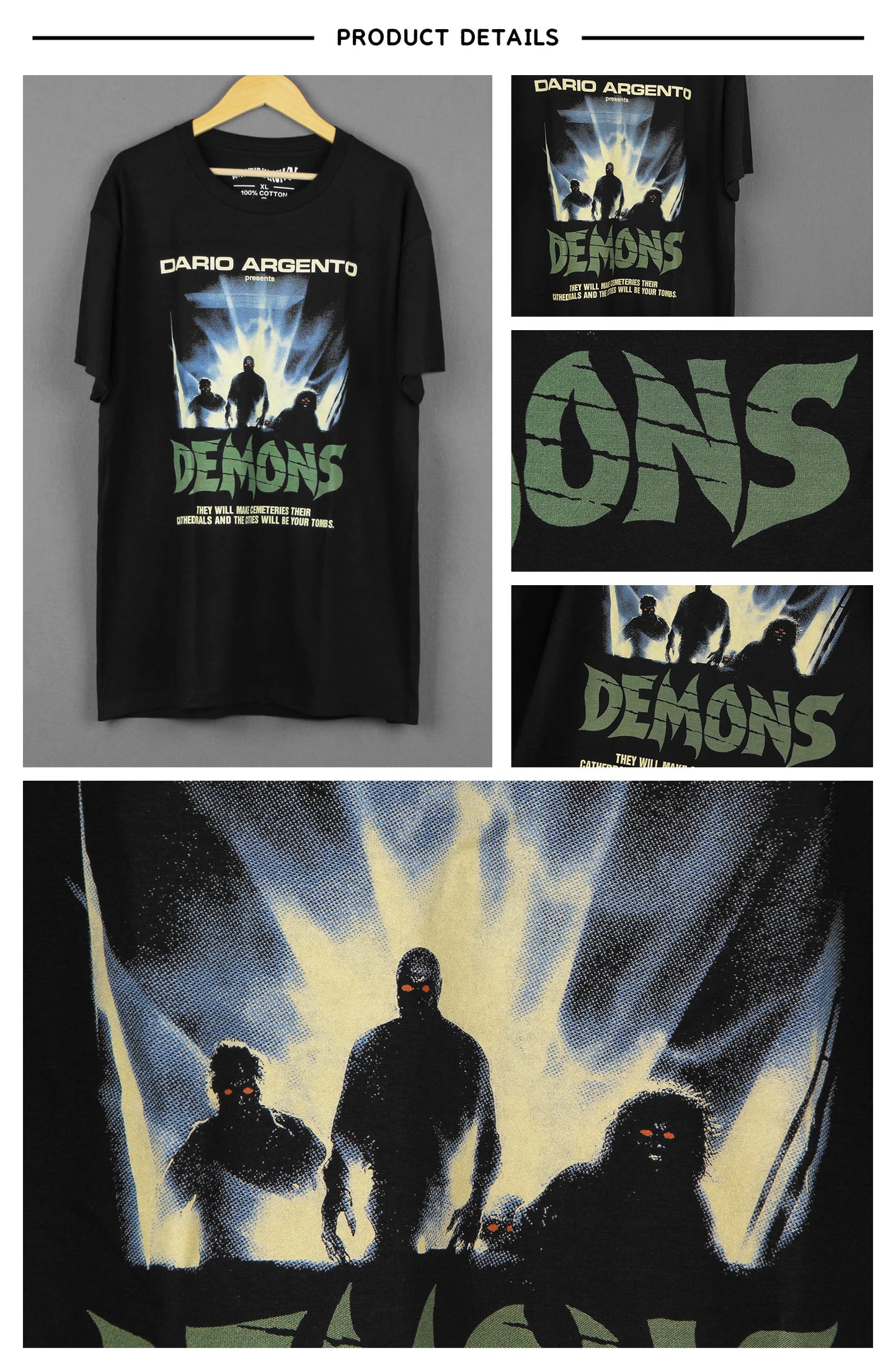 Dario Argento's Demons Horror Movie T-shirt