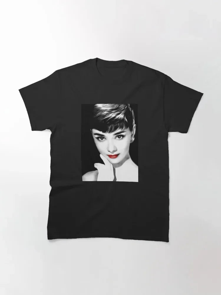 Audrey Hepburn Blowing A Bubble T-shirt